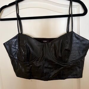 Women’s Black Bustier Top